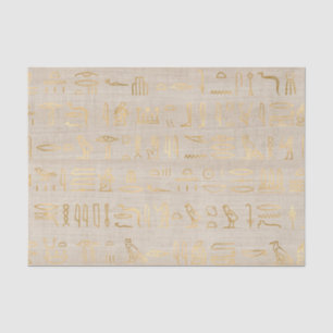 Papier Mousseline Joli Hiéroglyphes égyptien