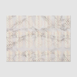 Papier Mousseline Joli marbre d'ananas en cuivre rose