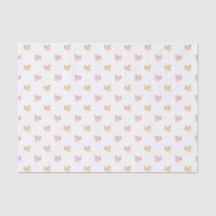 Papier Mousseline Joli motif de landaine rose pour bébé