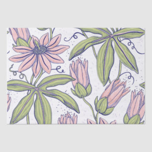 Papier Mousseline Joli motif floral pour le temps de dîner l Rose