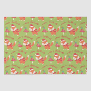 Papier Mousseline Joli Noël Père Noël Fox