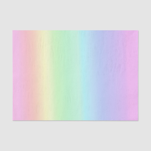 Papier Mousseline Joli Pastel Rainbow dégradent (Recto)