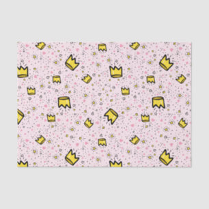 Papier Mousseline Joli Pastel Rose Whimsical Motif de gribouillis