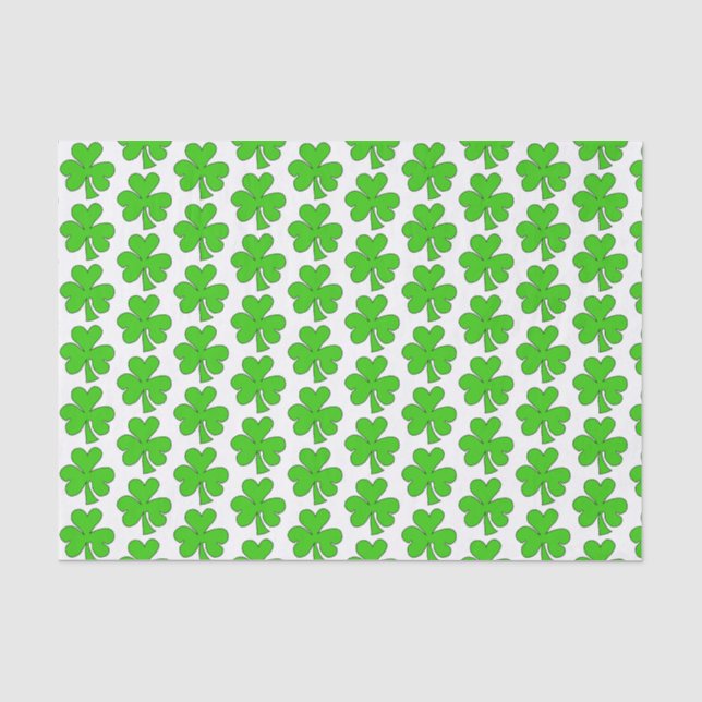 Papier Mousseline Joli Shamrock (Recto)
