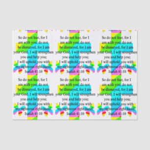 PAPIER MOUSSELINE JOLIE COUVERTURE DE COURSE ISAIAH 41:10 CONCEPTION
