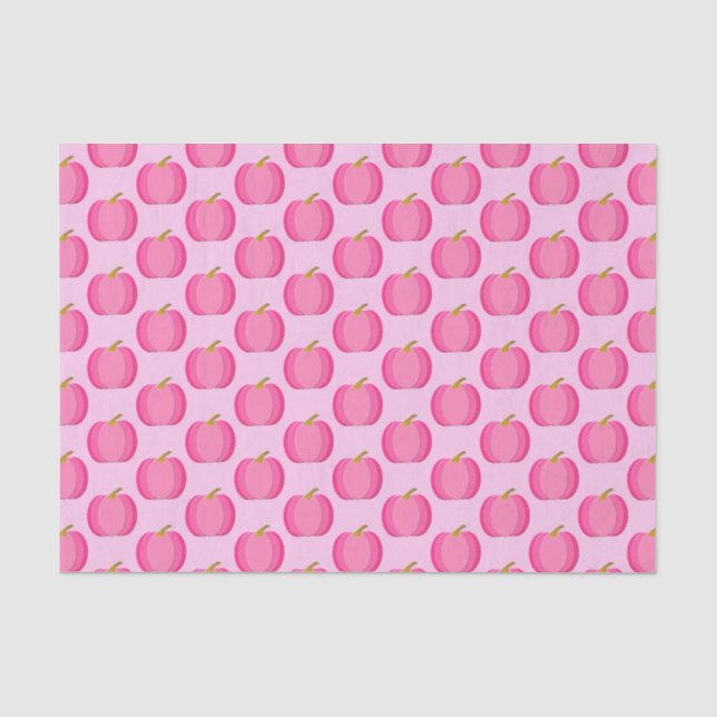 Papier Mousseline Jolie fille rose Citrouille modèle bébé (Recto)