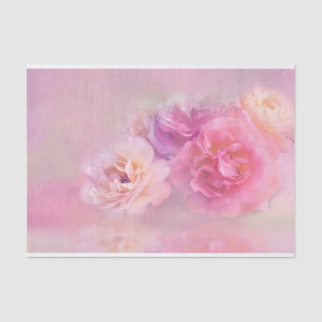 Papier Mousseline Jolie oeillette rose Stylo Photographie (Recto)