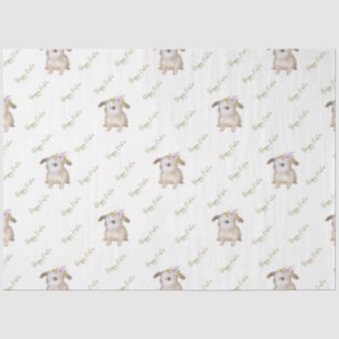 Papier Mousseline Jolie Série Bunny Pâques Design 2