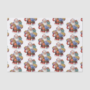Papier Mousseline Jolly Santa Claus Motif de Noël classique