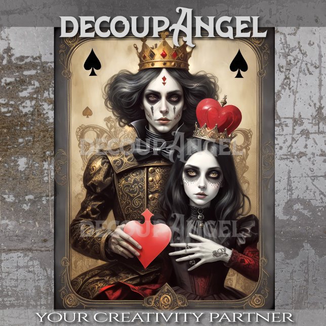 Papier Mousseline Jouer avec le coeur Découpage (Créateur téléchargé)