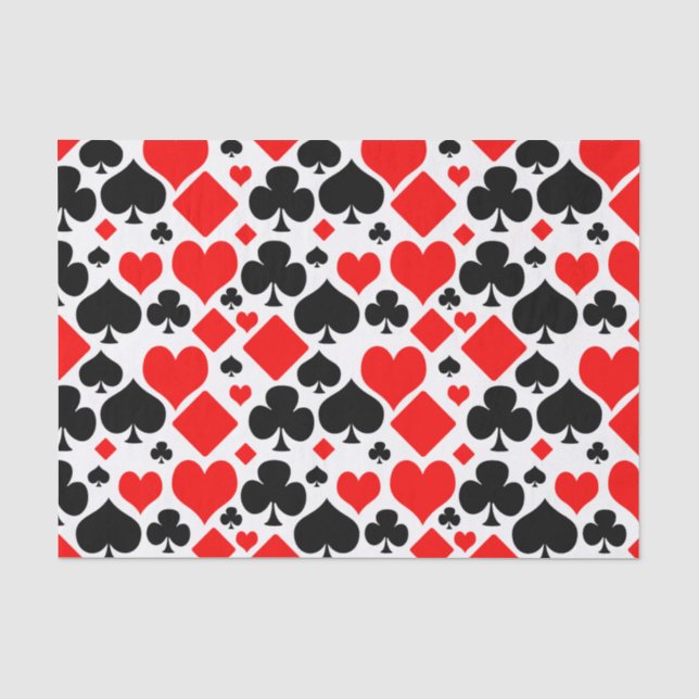 Papier Mousseline Jouer un Motif de carte (Recto)