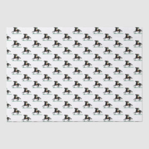 Papier Mousseline Joueur de polo vintage sur poney