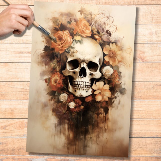 Papier Mousseline Jour De Découpage Du Crâne Mort 1 Papier (Créateur téléchargé)