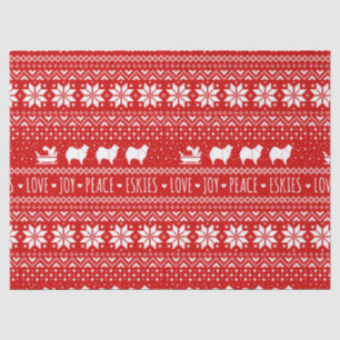 Papier Mousseline Jour férié des Eskimo Dogs de Noël