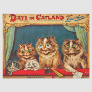Papier Mousseline Jours en Catalogne avec Louis Wain par Louis Wain