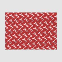 JOY Bold Typographie Motif rouge moderne Noël