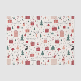 Papier Mousseline Joyeuses fêtes