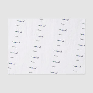 Papier Mousseline Joyeux Anniversaire Caricature colorée Colibris