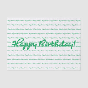 Papier Mousseline Joyeux anniversaire ! Répétition du Motif de scrip