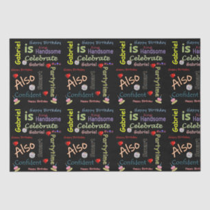 Papier Mousseline Joyeux Anniversaire Tissu Papier Gabriel