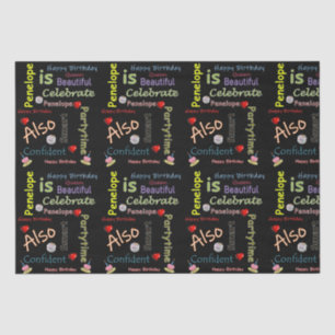 Papier Mousseline Joyeux Anniversaire Tissu Papier Penelope