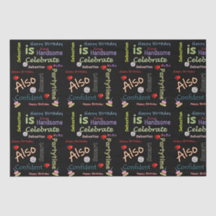 Papier Mousseline Joyeux Anniversaire Tissu Papier Sebastian