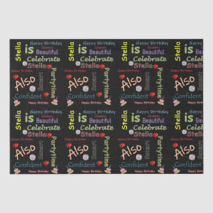 Papier Mousseline Joyeux Anniversaire Tissu Papier Stella