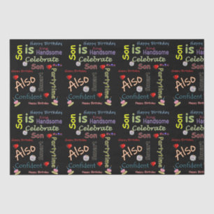 Papier Mousseline Joyeux Anniversaire Tissu Son