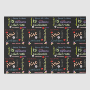 Papier Mousseline Joyeux Anniversaire Tissue Paper Alexander