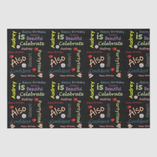 Papier Mousseline Joyeux Anniversaire Tissue Paper Audrey