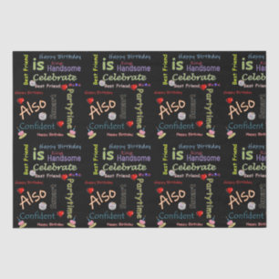 Papier Mousseline Joyeux Anniversaire Tissue Paper Best Friend