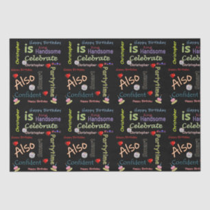 Papier Mousseline Joyeux Anniversaire Tissue Paper Christopher