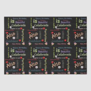 Papier Mousseline Joyeux anniversaire Tissue Paper Daughter in Law