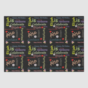 Papier Mousseline Joyeux anniversaire Tissue Paper Elijah