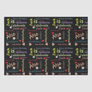 Papier Mousseline Joyeux Anniversaire Tissue Paper Jack