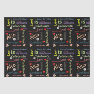 Papier Mousseline Joyeux Anniversaire Tissue Paper Levi