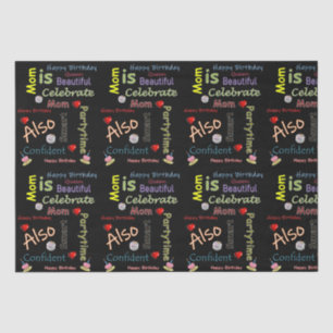 Papier Mousseline Joyeux anniversaire Tissue Paper Maman