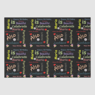 Papier Mousseline Joyeux Anniversaire Tissue Paper Maria