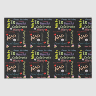 Papier Mousseline Joyeux Anniversaire Tissue Paper Misty