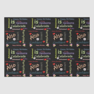 Papier Mousseline Joyeux Anniversaire Tissue Paper Mohammed