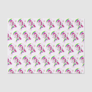 Papier Mousseline Joyeux Anniversaire Tissue Paper Unicorn
