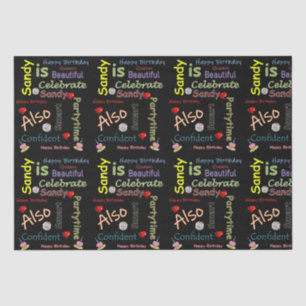 Papier Mousseline Joyeux Anniversaire Tissue Papier Sandy