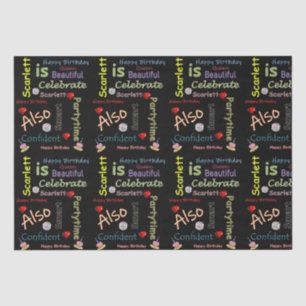 Papier Mousseline Joyeux Anniversaire Tissue Papier Scarlett