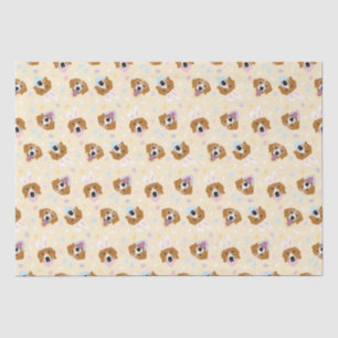 Papier Mousseline Joyeux Chiens Beagles de Pâques
