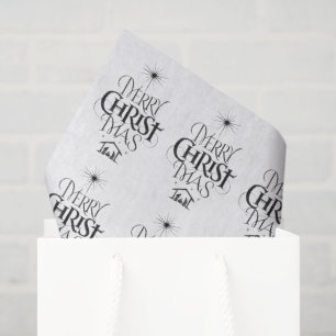Papier Mousseline Joyeux CHRISTmas Christian Calligraphie