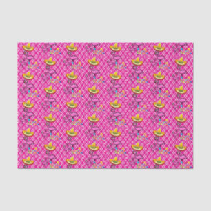 Papier Mousseline Joyeux Flamant rose papier Tissu Anniversaire