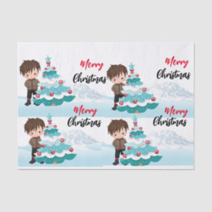 Papier Mousseline Joyeux Noël