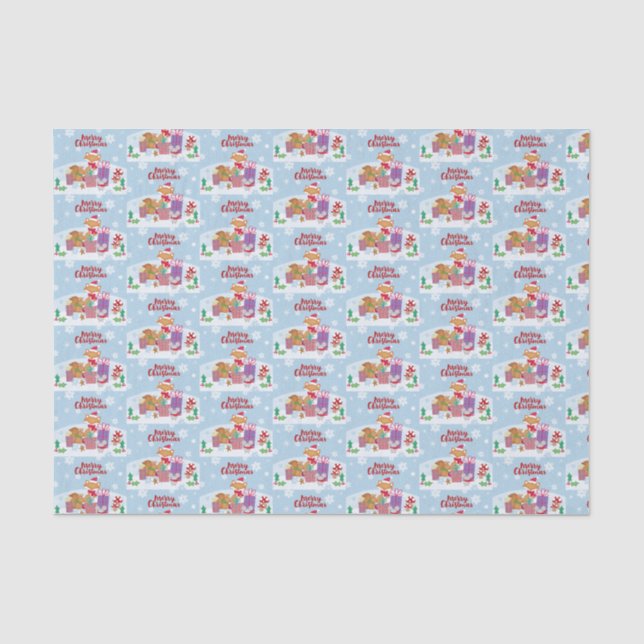 Papier Mousseline Joyeux Noël (Recto)