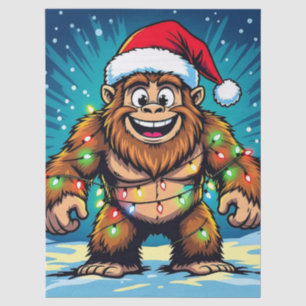 Papier Mousseline Joyeux Noël Bigfoot Sasquatch