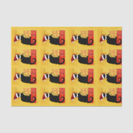 Papier Mousseline Joyeux Noël - Conversation Noir